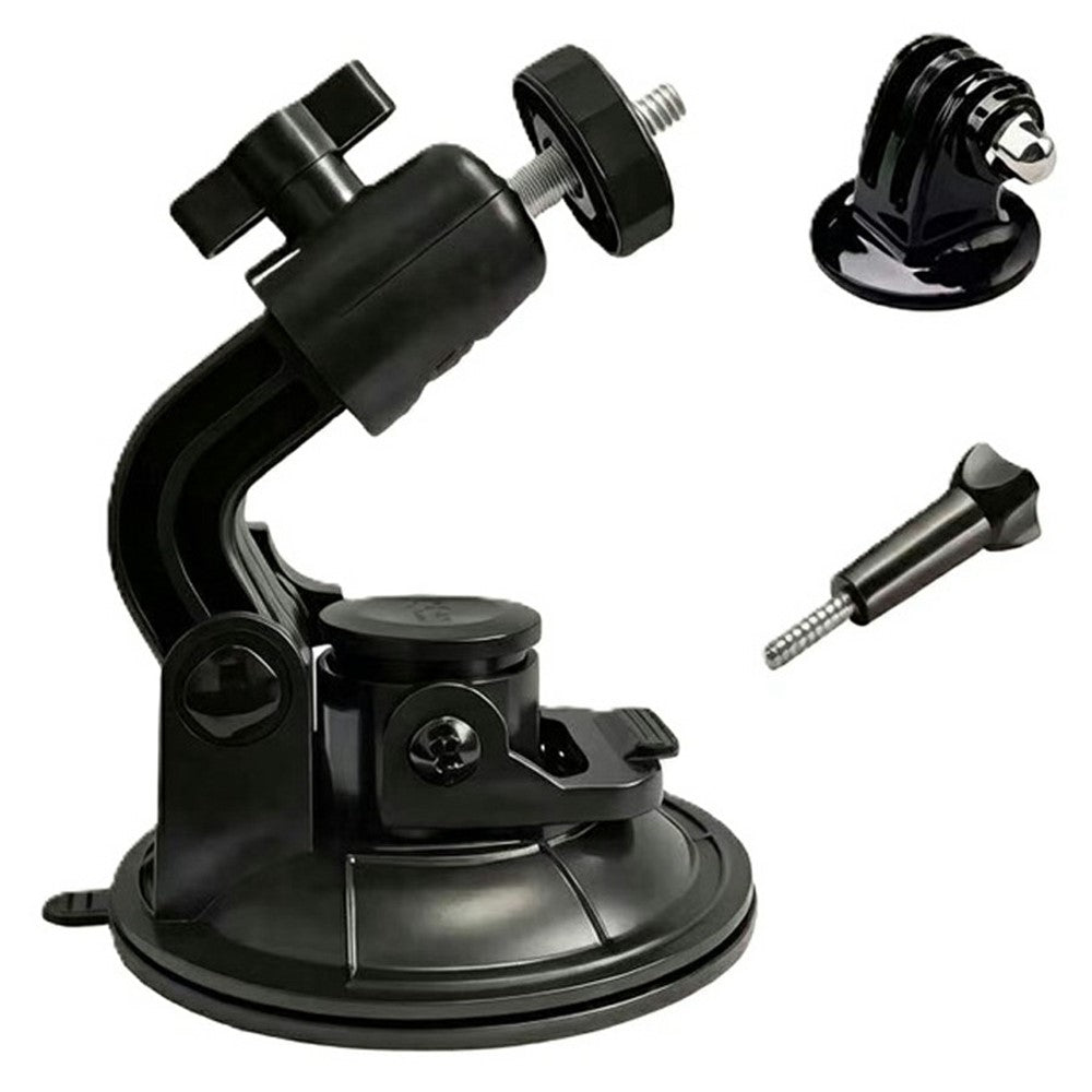9cm Car Suction Cup Mount 360 Degrees Adjustable Camera Holder 1 / 4 Thread Stand Bracket for GoPro Camera Phone