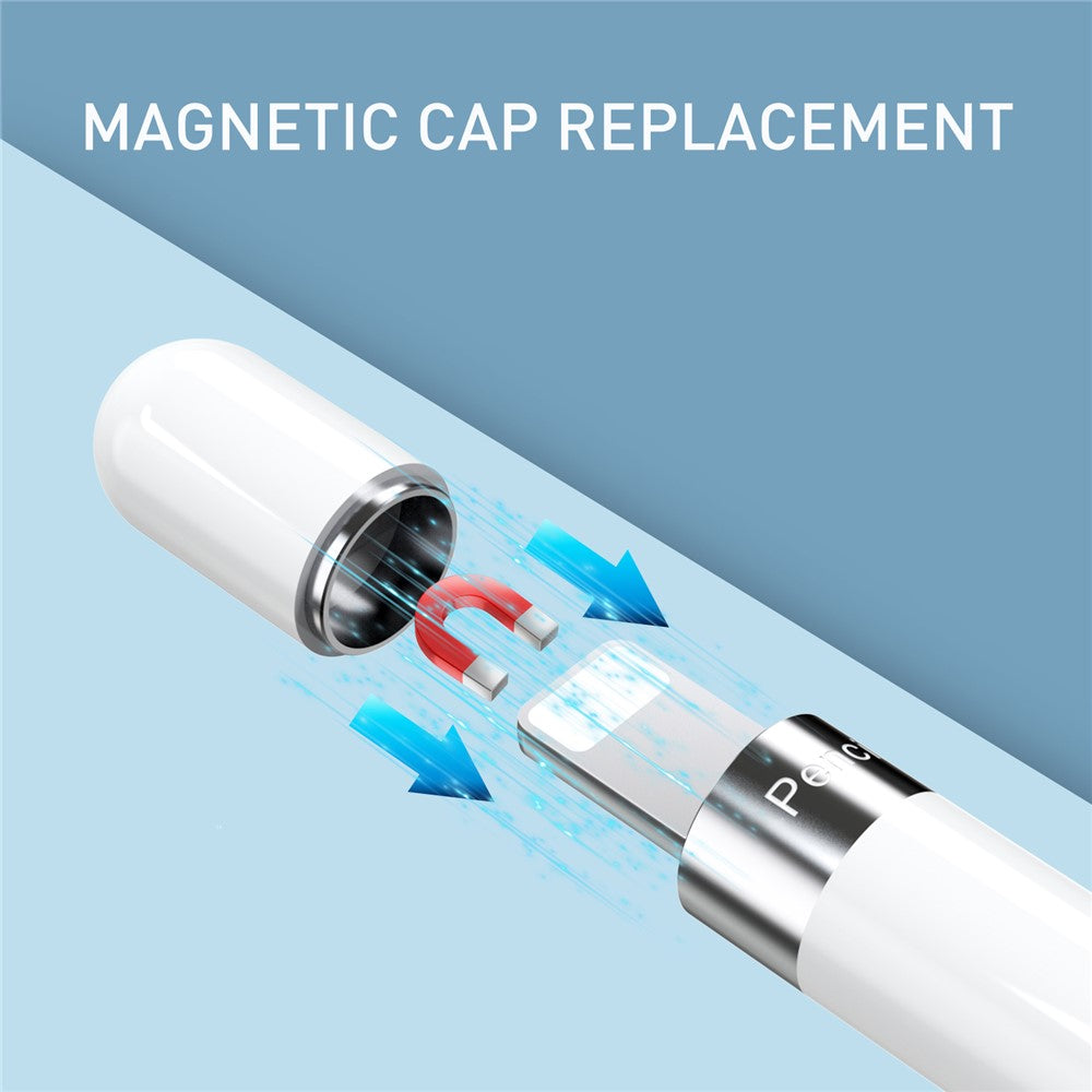 AHASTYLE PT146 Magnetisches Kappen-Ladeadapter-Set – Für Apple Pencil 1. Generation, Ersatzspitze & Kappenhalter