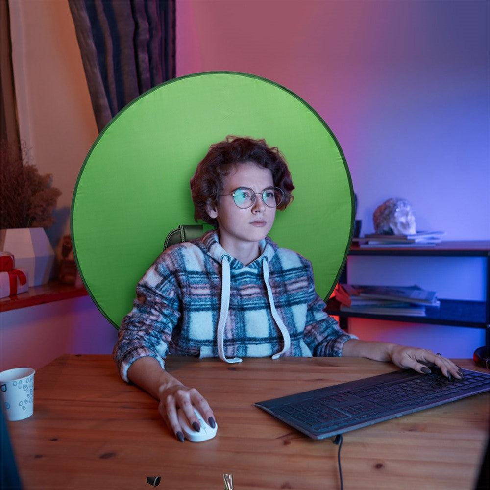 Green Screen Hintergrund – 75 cm, aus Polyester, für Stuhlmontage