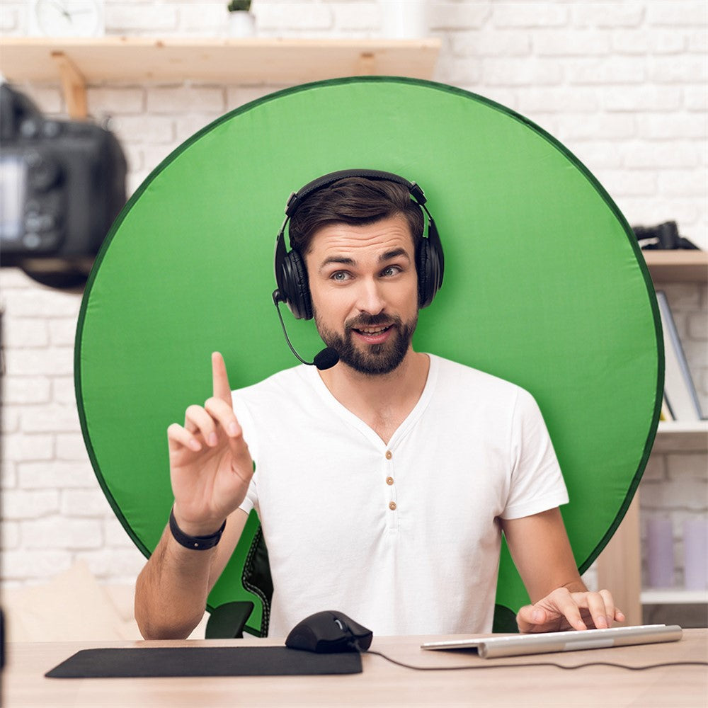 Green Screen Hintergrund – 75 cm, aus Polyester, für Stuhlmontage