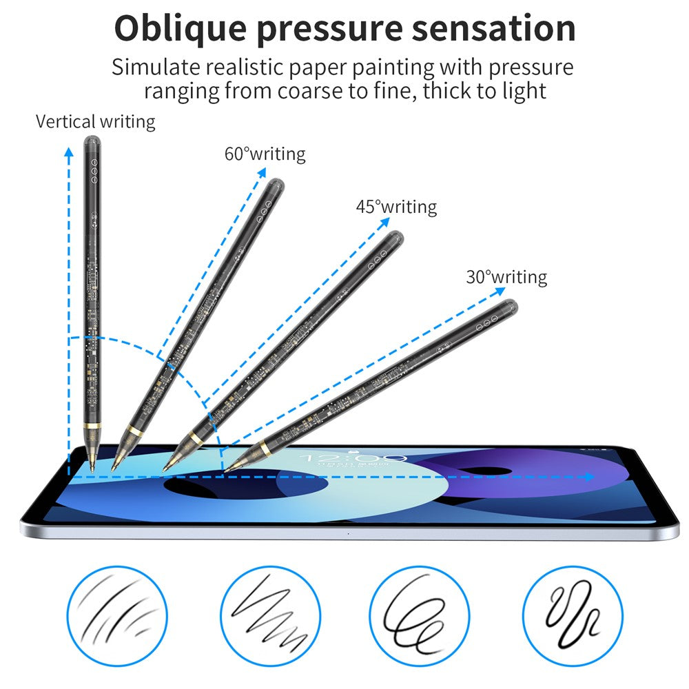 AHASTYLE PE03 Magnetischer aktiver Stift – Für Apple Tablets (2018–2022), kabellos aufladbar, mit Bluetooth-Funktion