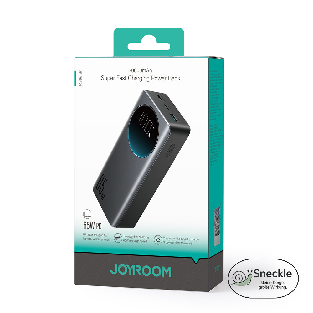 PowerBank 30000mAh Super-Schnellladegerät - 65W