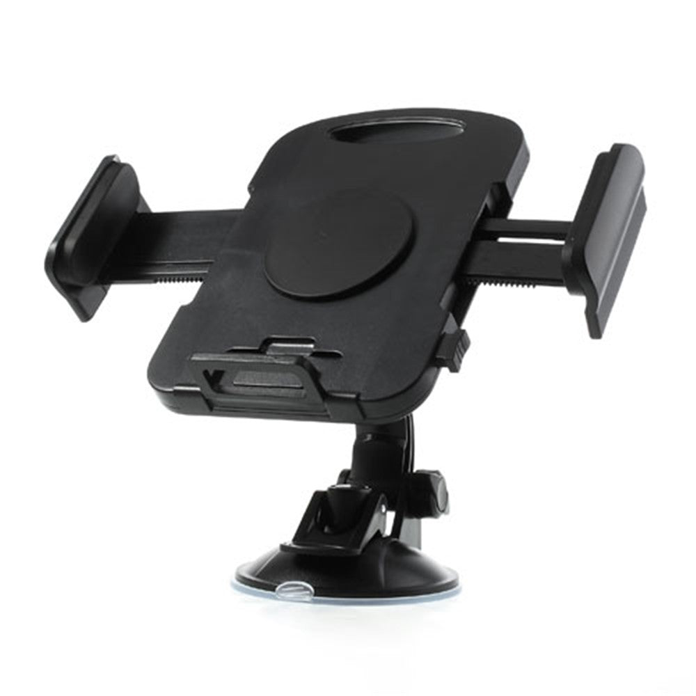 Black Universal 360 Degree Rotating Sucker Car Tablet Holder 7-11 inch Tablet Bracket